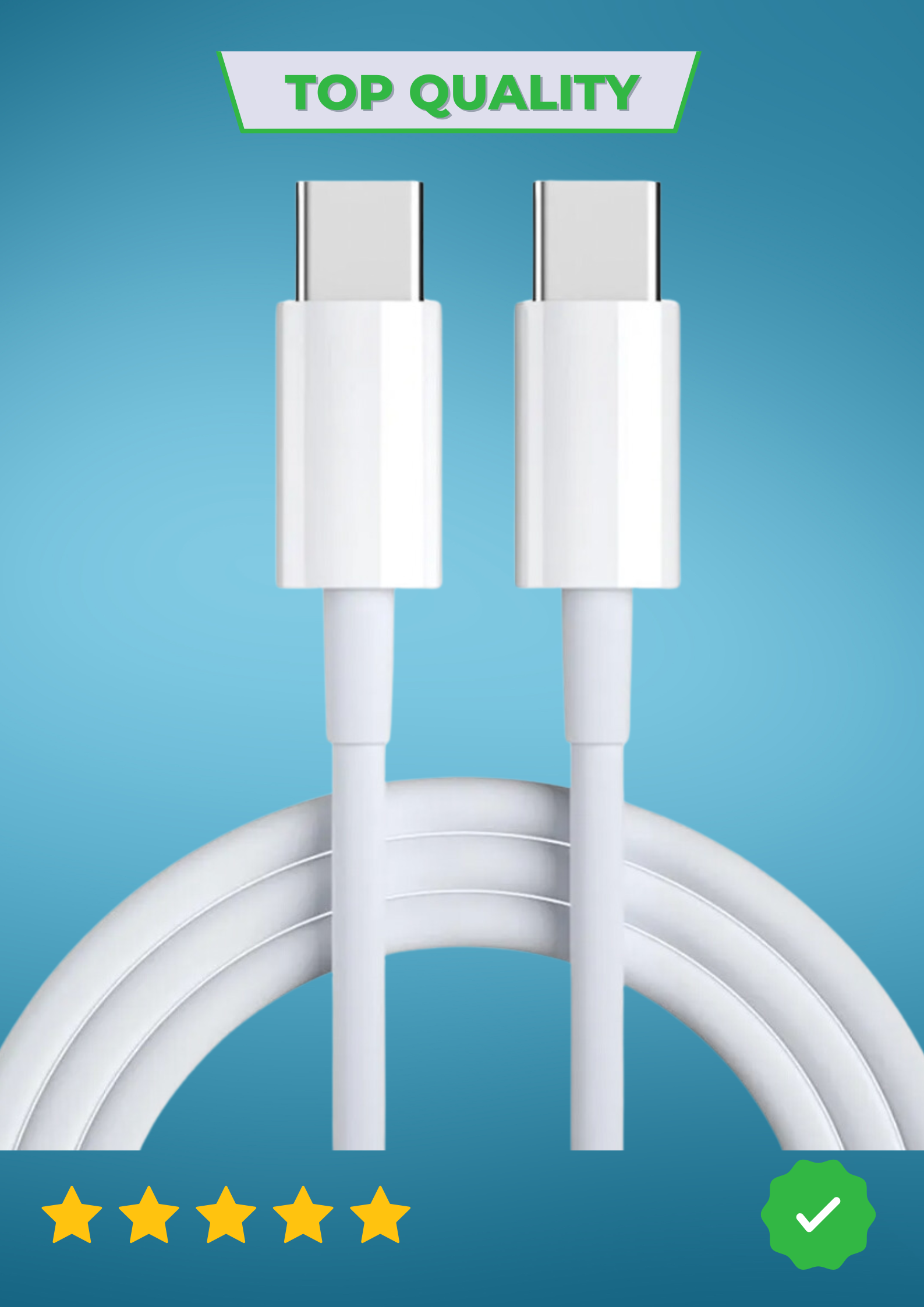 Chargeur rapide C-C (iphone, samsung, huawei...)