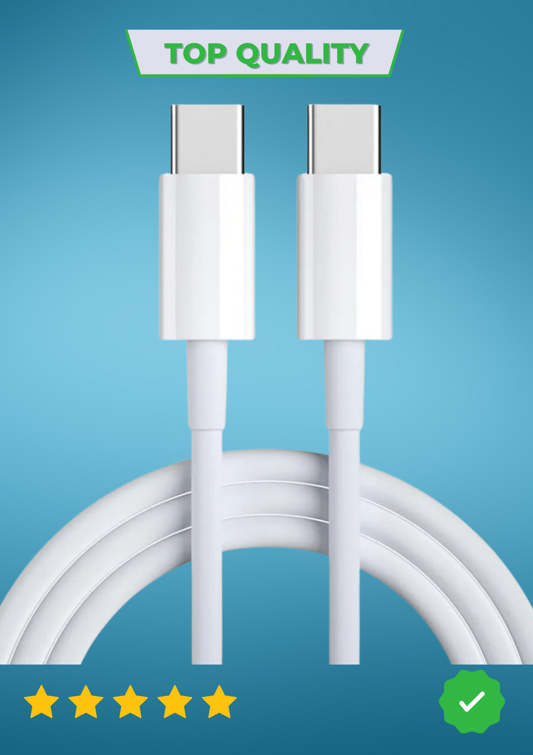 Chargeur rapide C-C (iphone, samsung, huawei...)